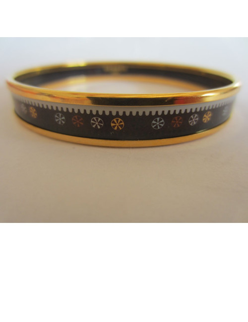 "Indian flowers" HERMES enamel bracelet