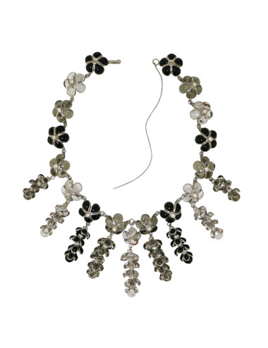 Collier houblons MARGUERITE DE VALOIS pâte de verre