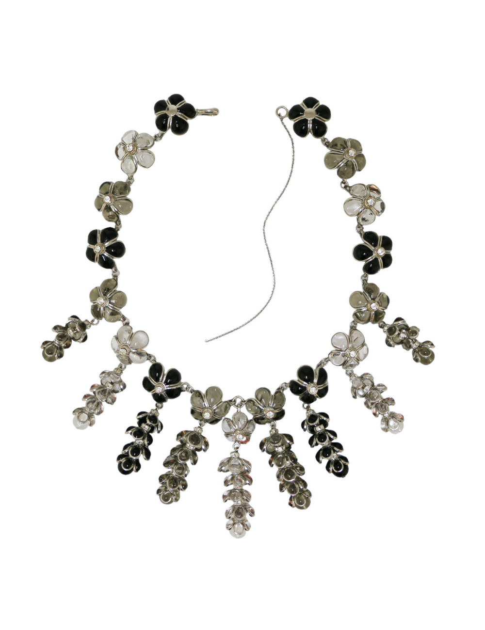 Collier houblons MARGUERITE DE VALOIS pâte de verre