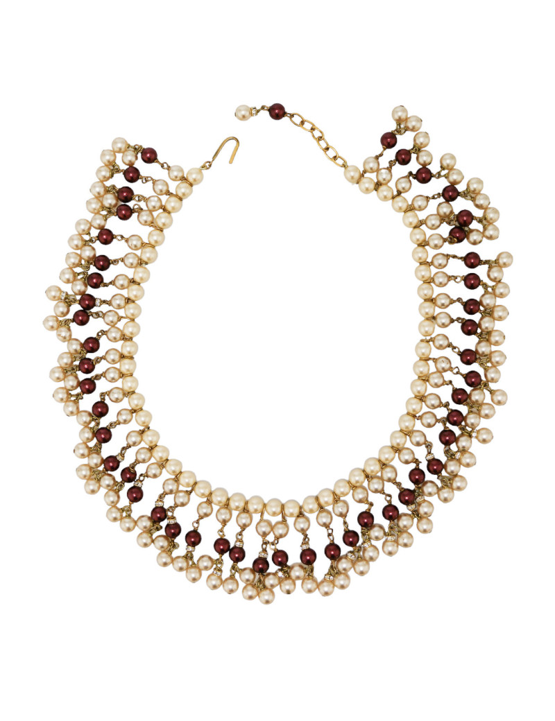 Collier MARGUERITE DE VALOIS perles pendantes