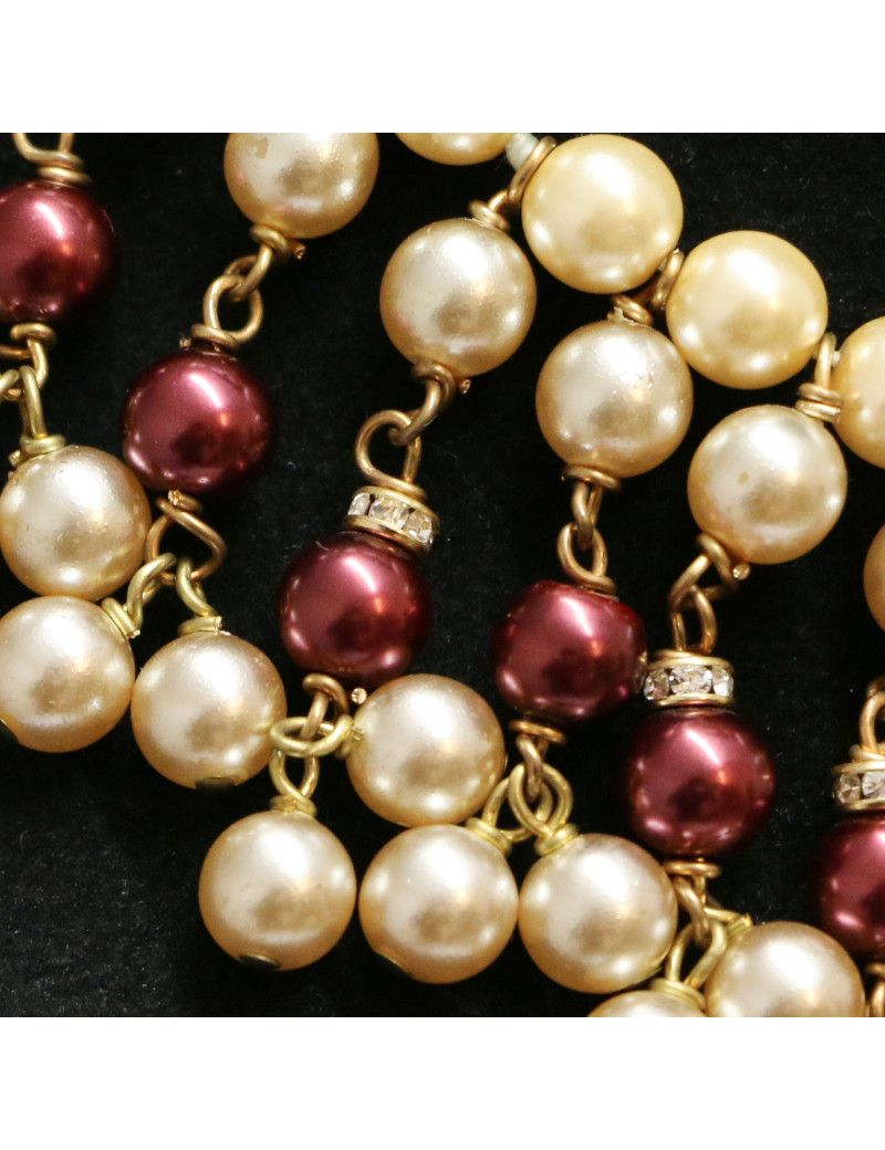Collier MARGUERITE DE VALOIS perles pendantes