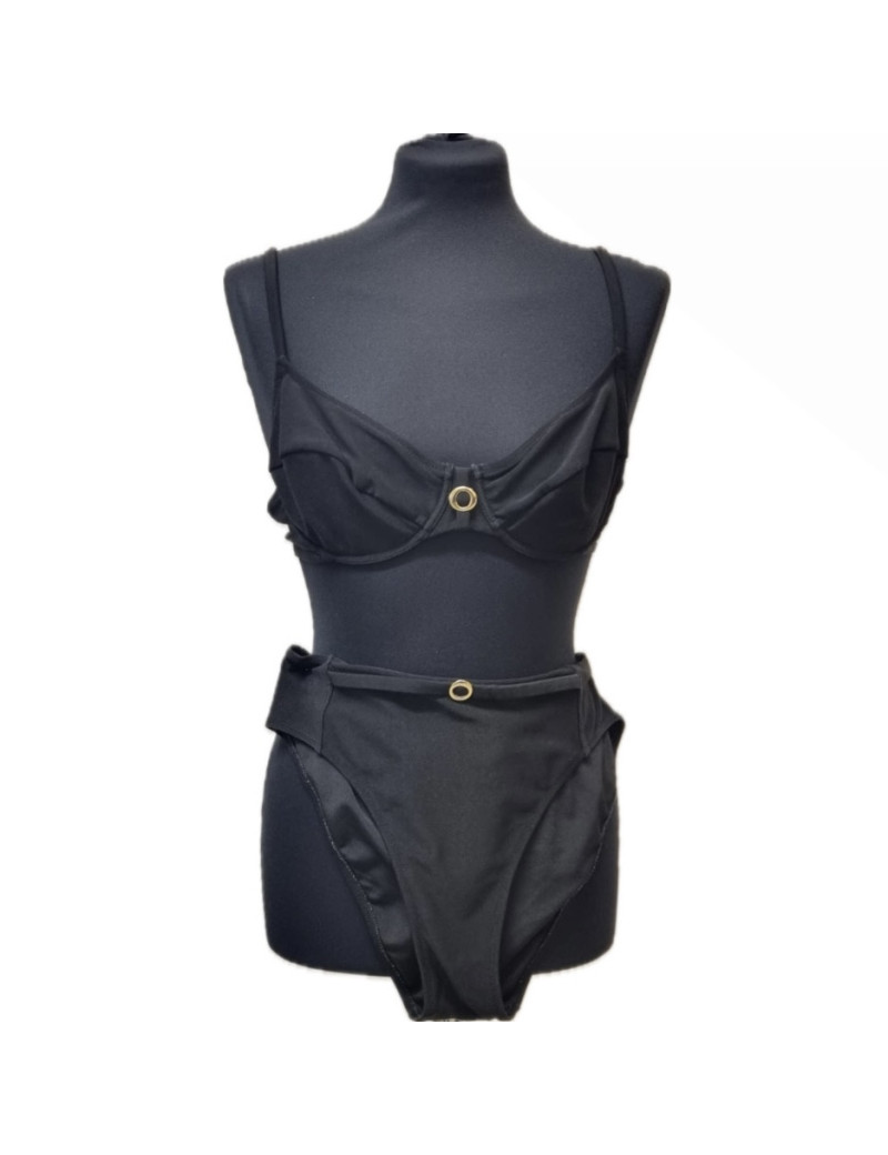Maillot de bain CHRISTIAN DIOR noir 2 pièces