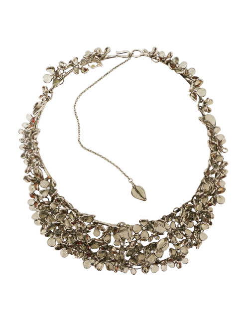 Collier MARGUERITE DE VALOIS fleurettes pâte de verre