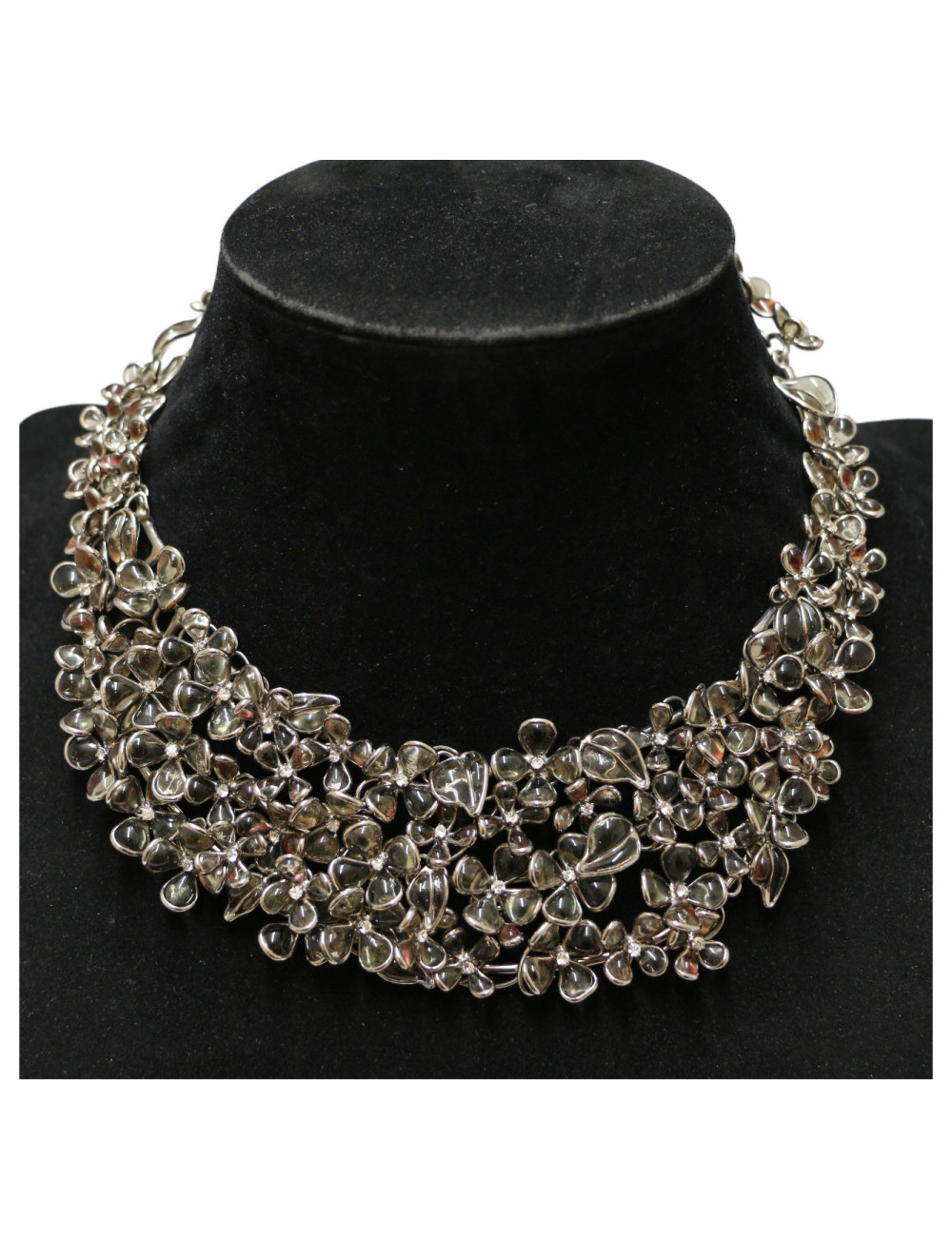 Collier MARGUERITE DE VALOIS fleurettes pâte de verre