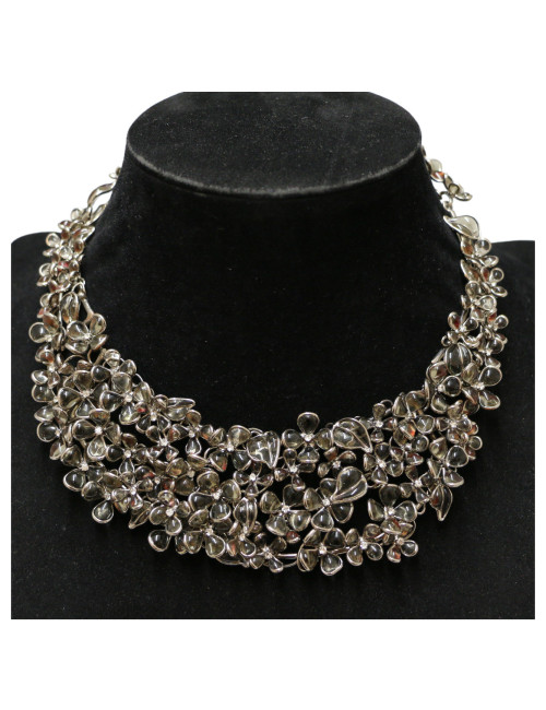 Collier MARGUERITE DE VALOIS fleurettes pâte de verre