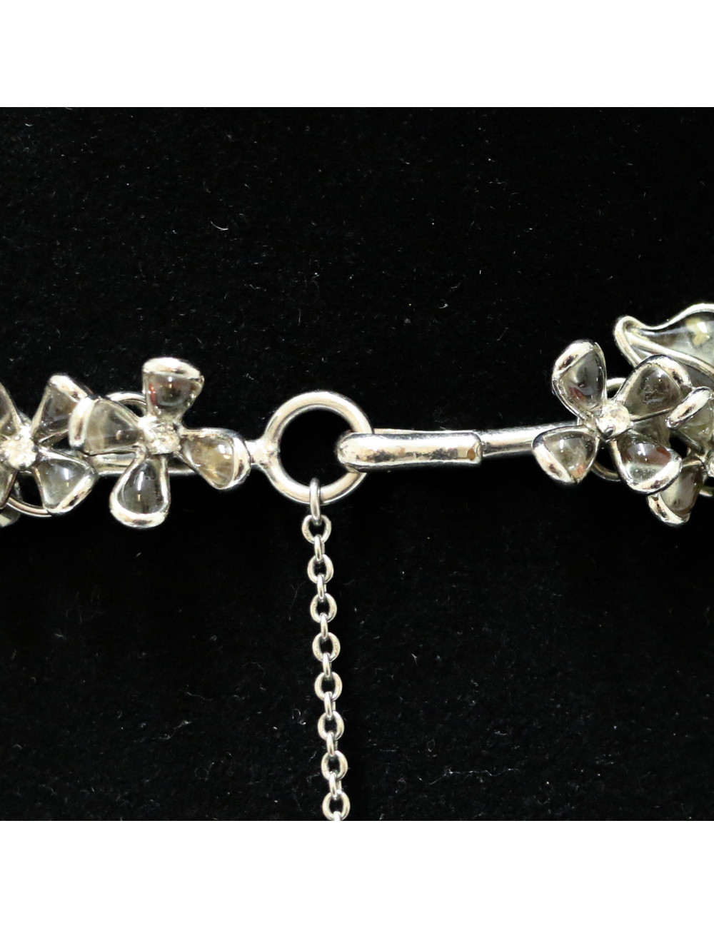 Collier MARGUERITE DE VALOIS fleurettes pâte de verre