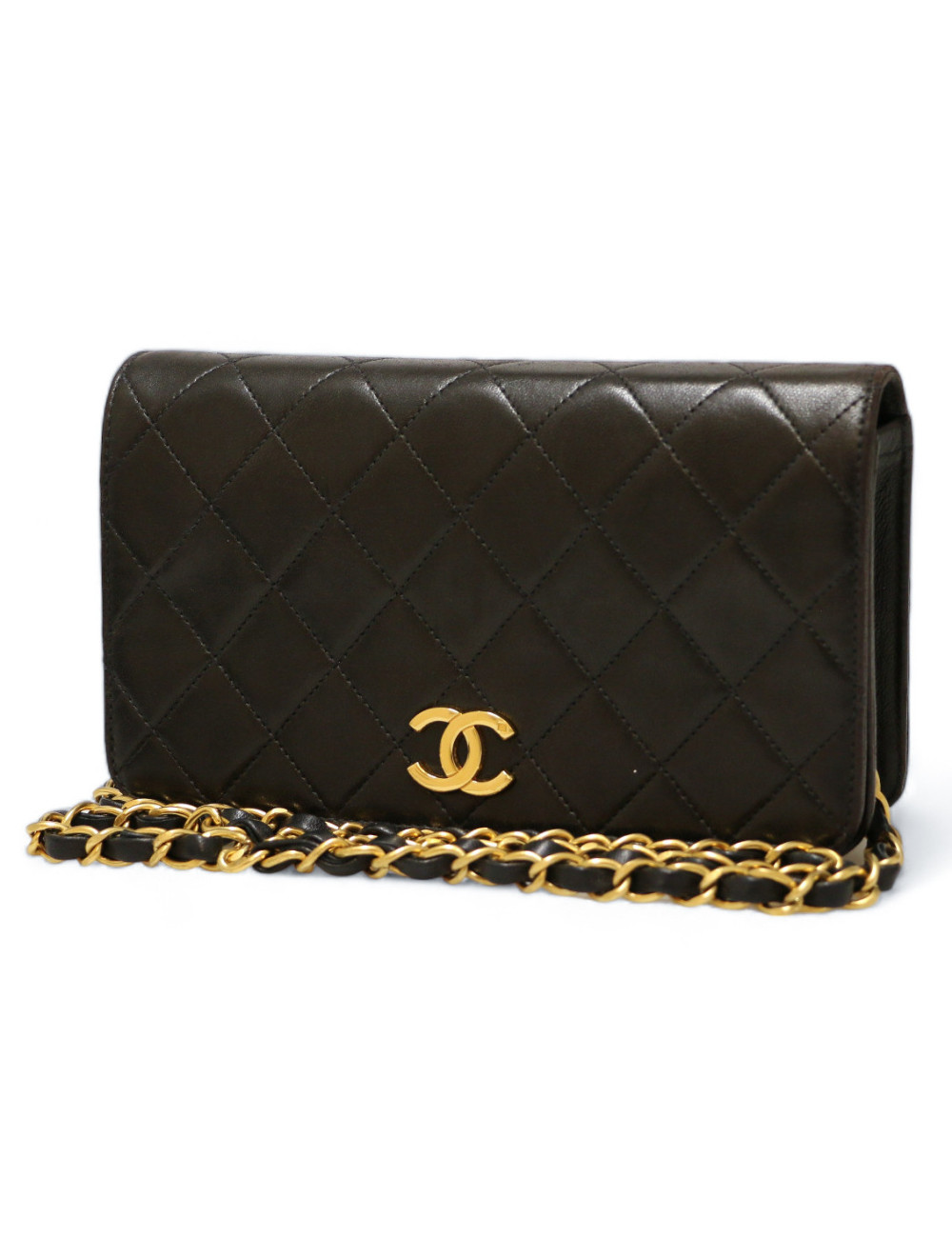 Sac enveloppe CHANEL noir