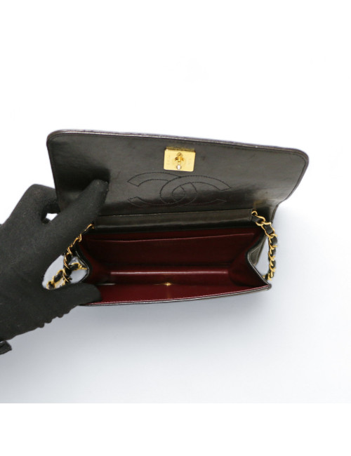 Sac enveloppe CHANEL noir