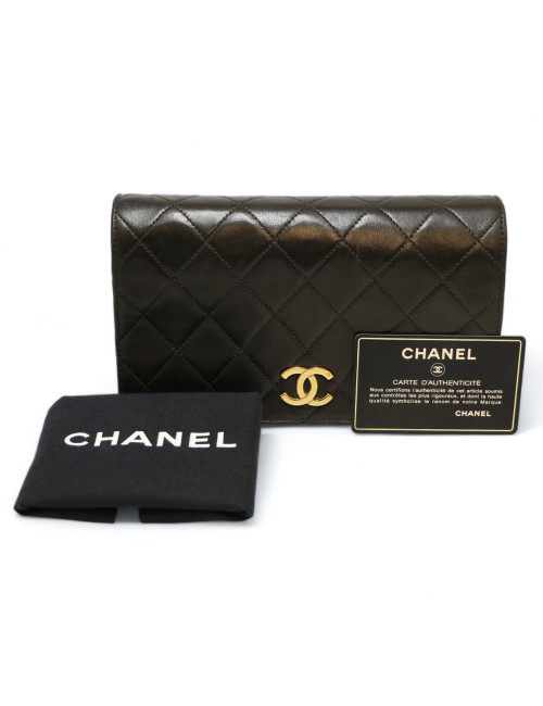 Sac enveloppe CHANEL noir