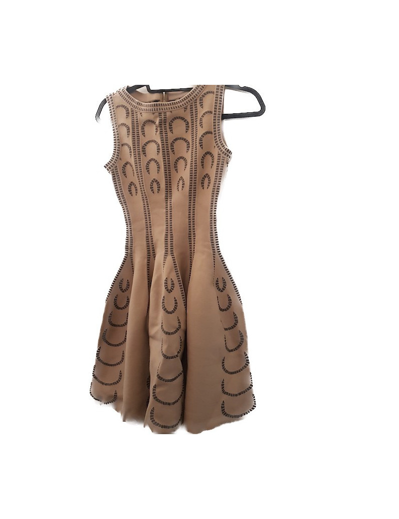 Robe ALAIA T36 feutrine et noire