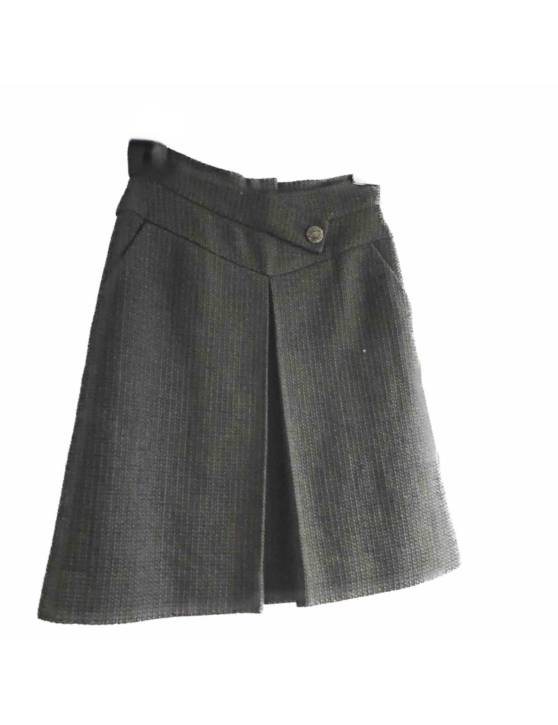 E.S Jupe t 38 CHANEL en tweed noir