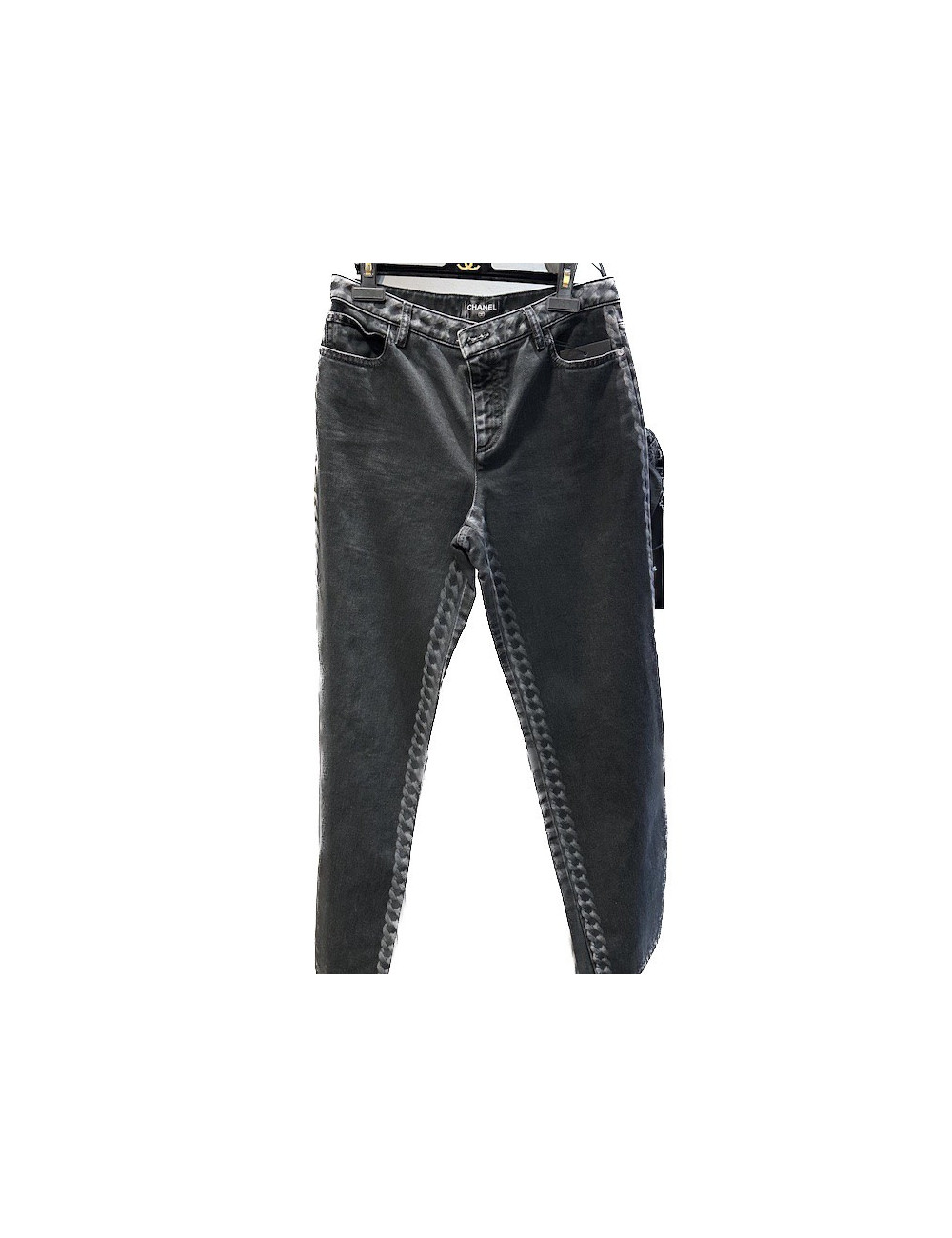 Pantalon T 40 CHANEL denim gris