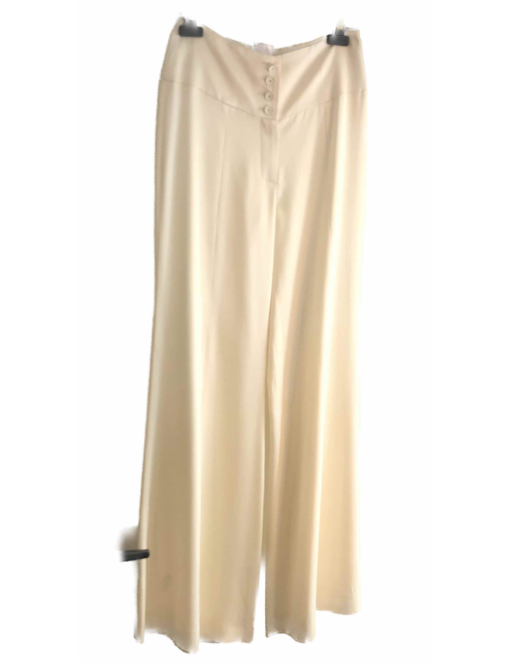 Pantalon t 38 CHANEL soie écrue