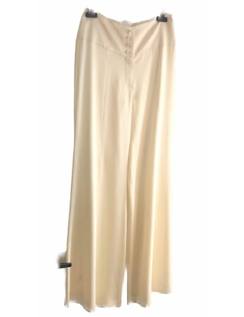 Pantalon t 38 CHANEL soie écrue