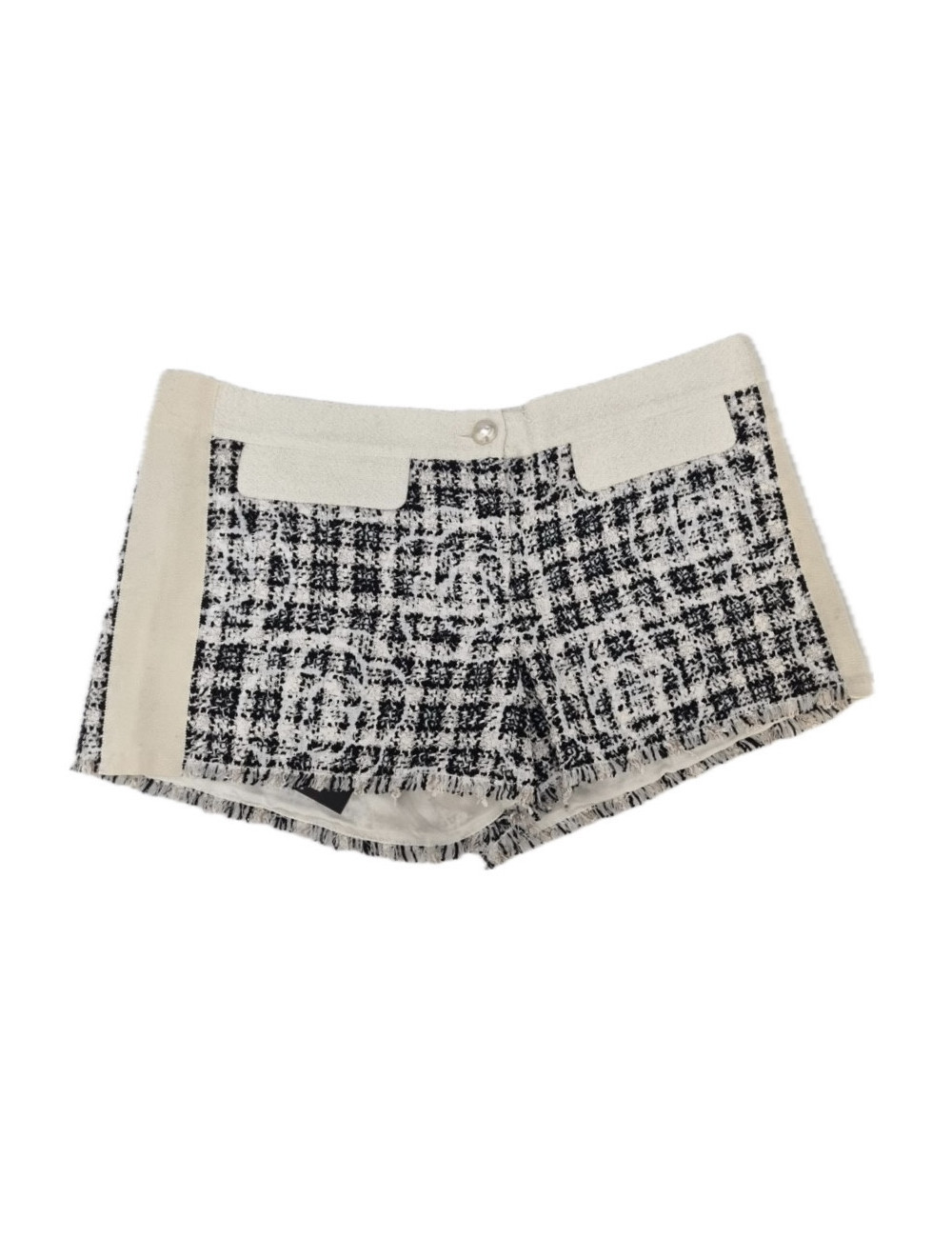 Short Tweed gris CHANEL T 38