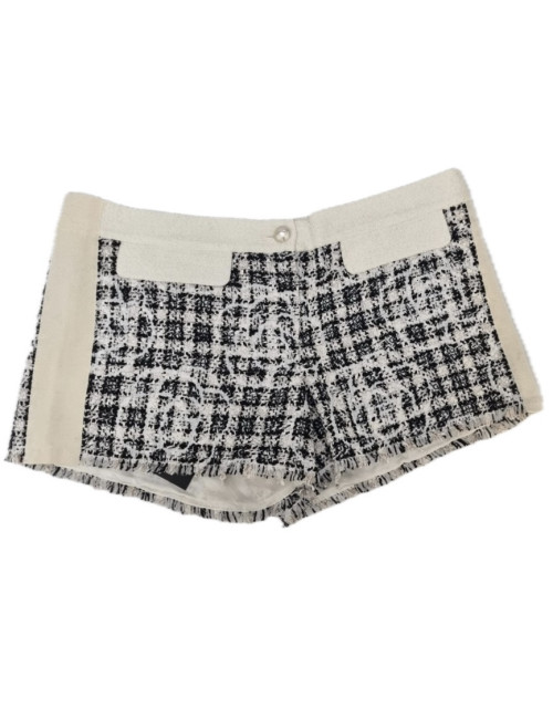 Short Tweed gris CHANEL T 38