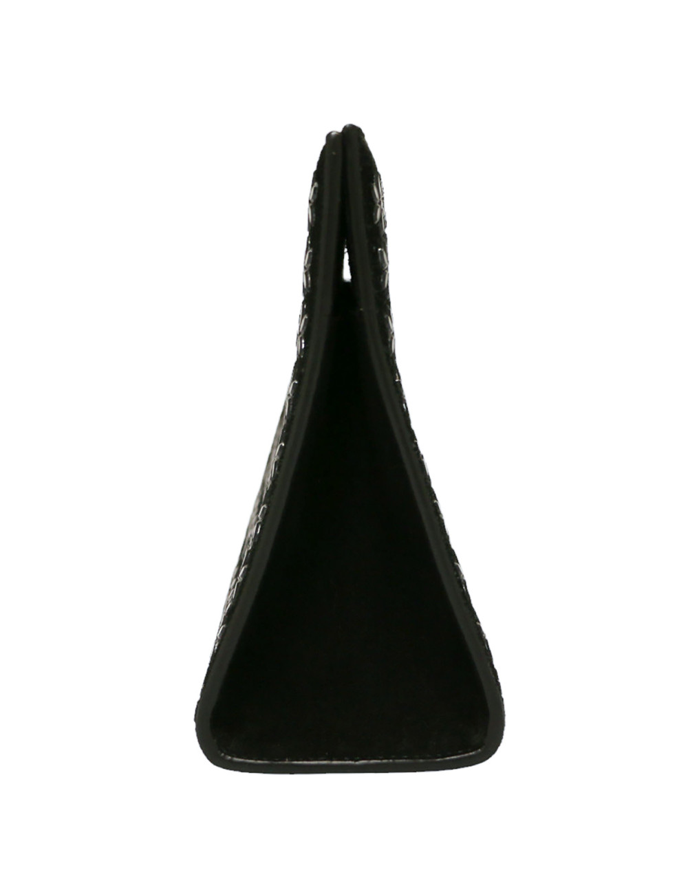 Pochette ALAIA chamois décor de miroirs