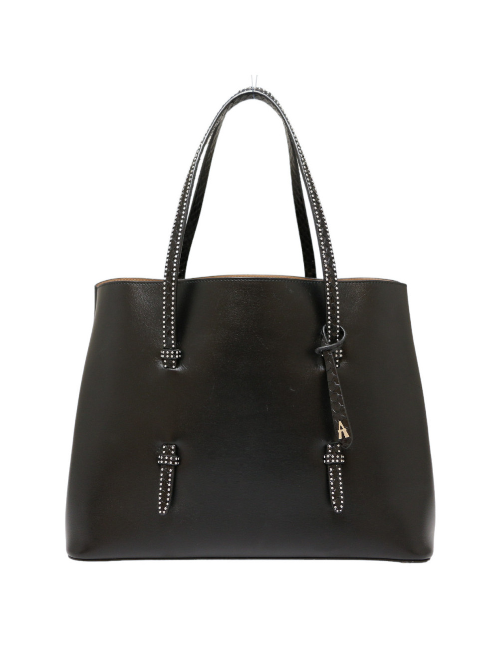 Sac ALAIA cuir box noir