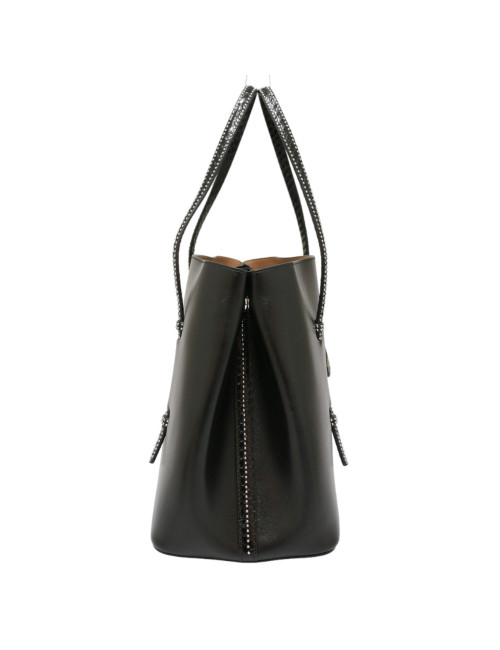 Sac ALAIA cuir box noir
