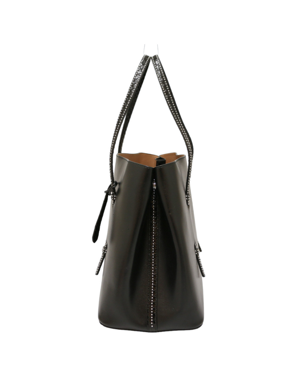 Sac ALAIA cuir box noir