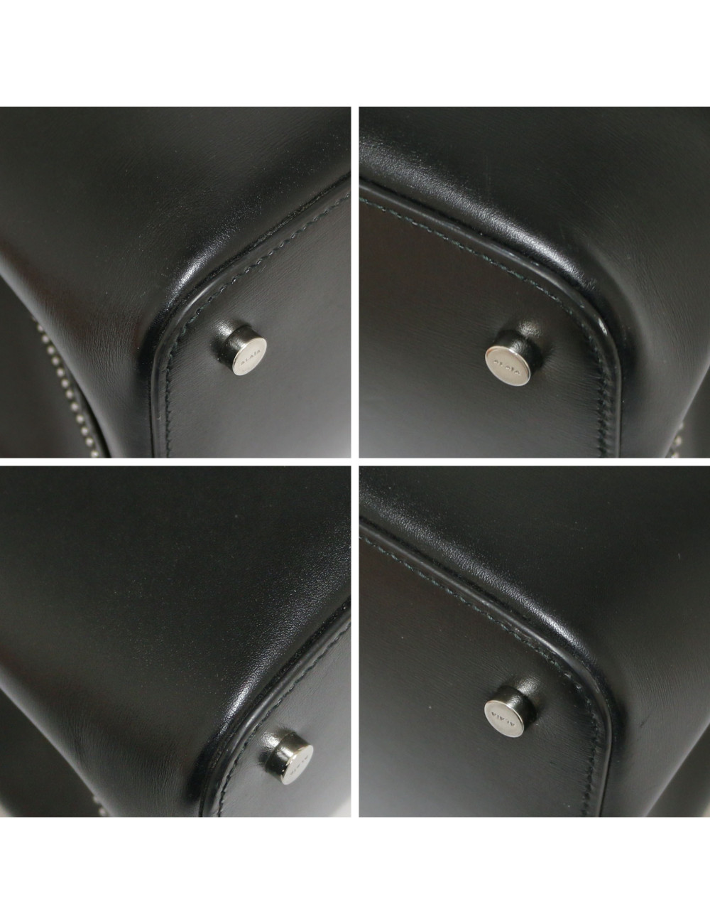 Sac ALAIA cuir box noir