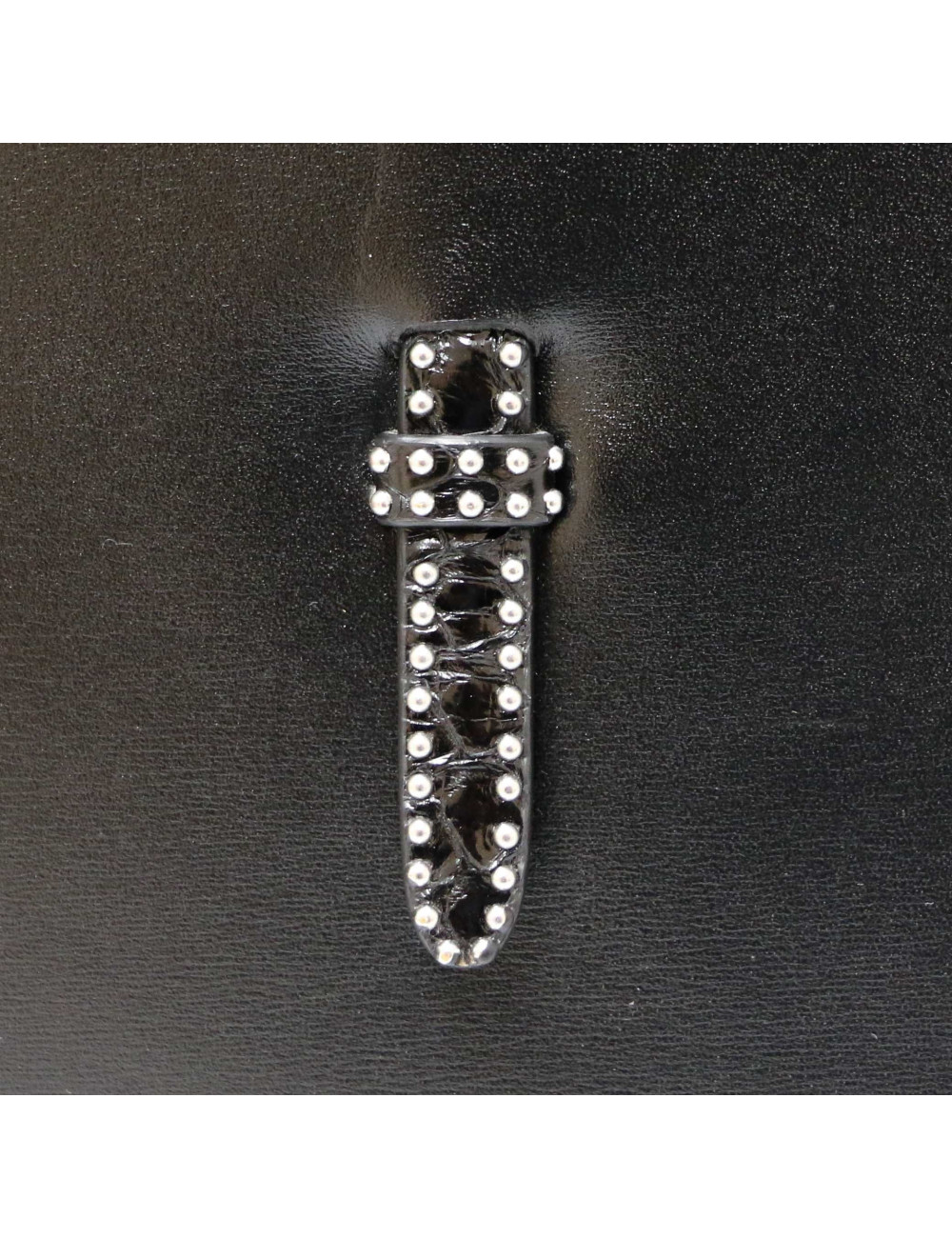 Sac ALAIA cuir box noir