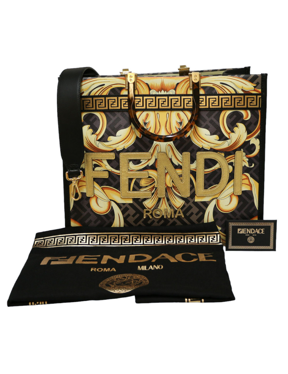 Tote bag FENDI collaboration VERSACE