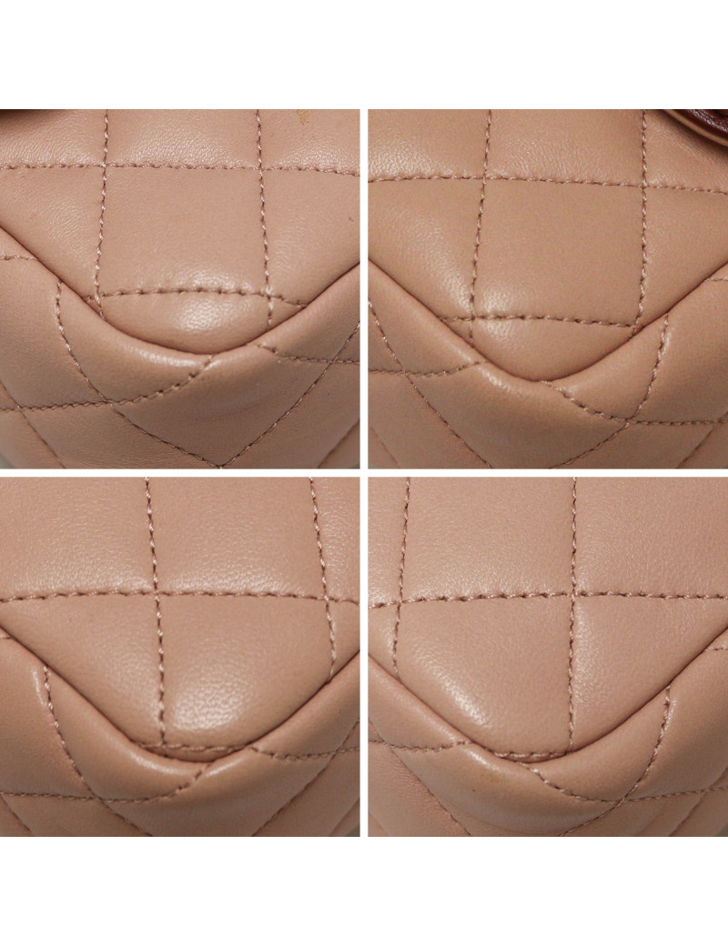 CHANEL Pink And Burgundy Classic Bag