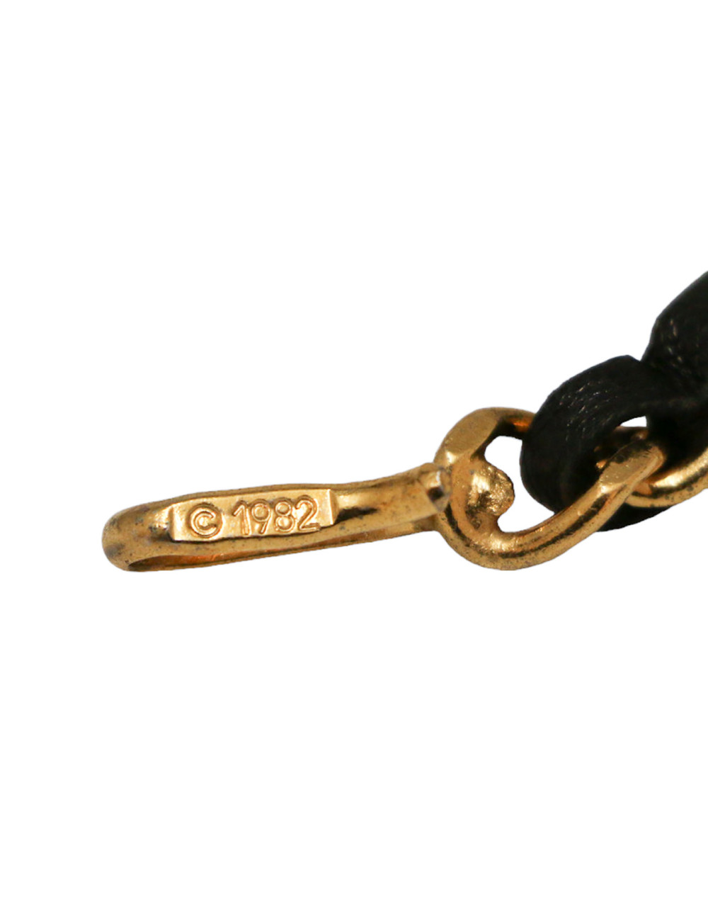 Ceinture CHANEL chaine et cuir vintage