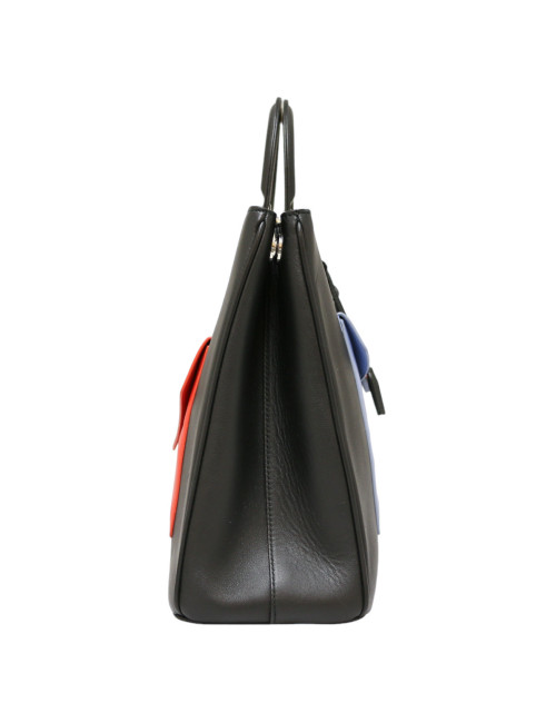 Sac Lady DIOR tricolore cuir