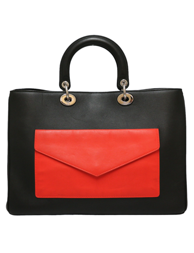 Sac Lady DIOR tricolore cuir