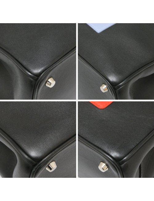 Sac Lady DIOR tricolore cuir