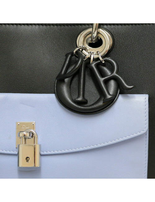 Sac Lady DIOR tricolore cuir