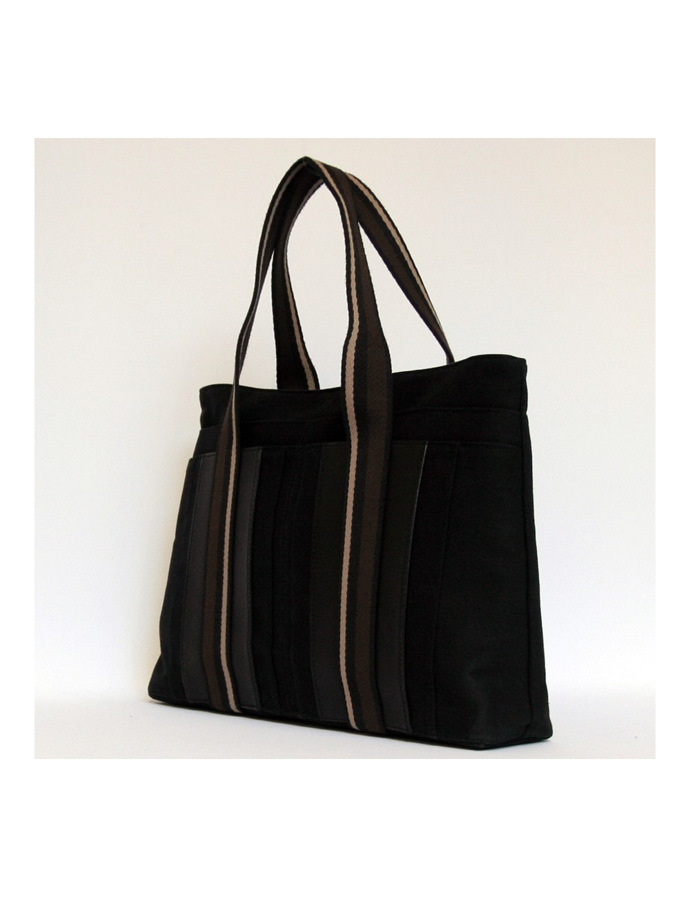 Sac Herline HERMES toile noire