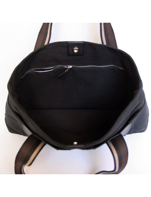 sac Garden HERMES toile noire