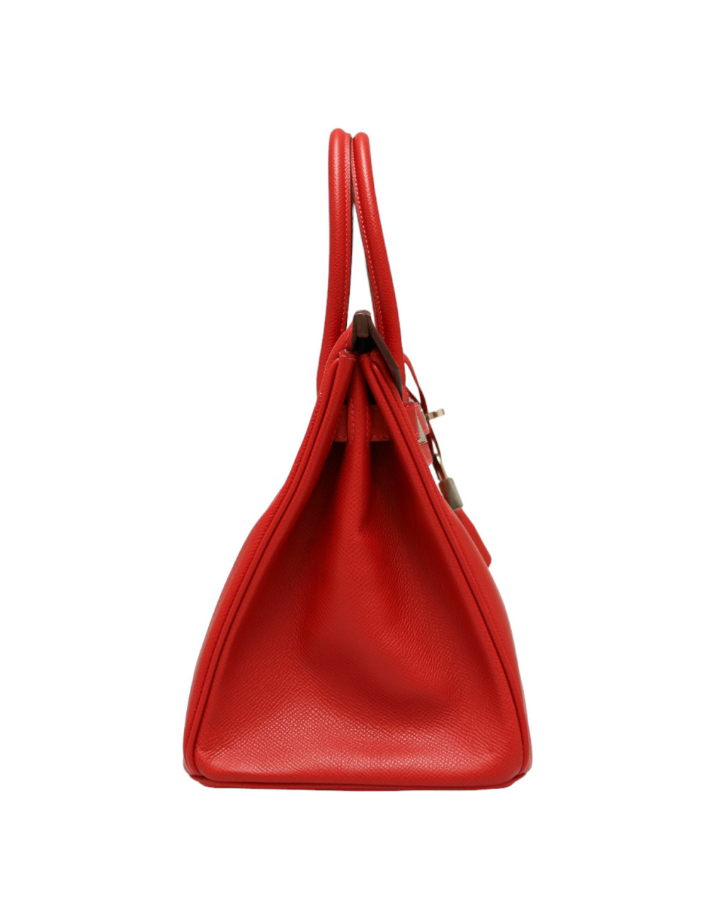 Sac HERMES 30 Birkin veau Epsom rouge casaque