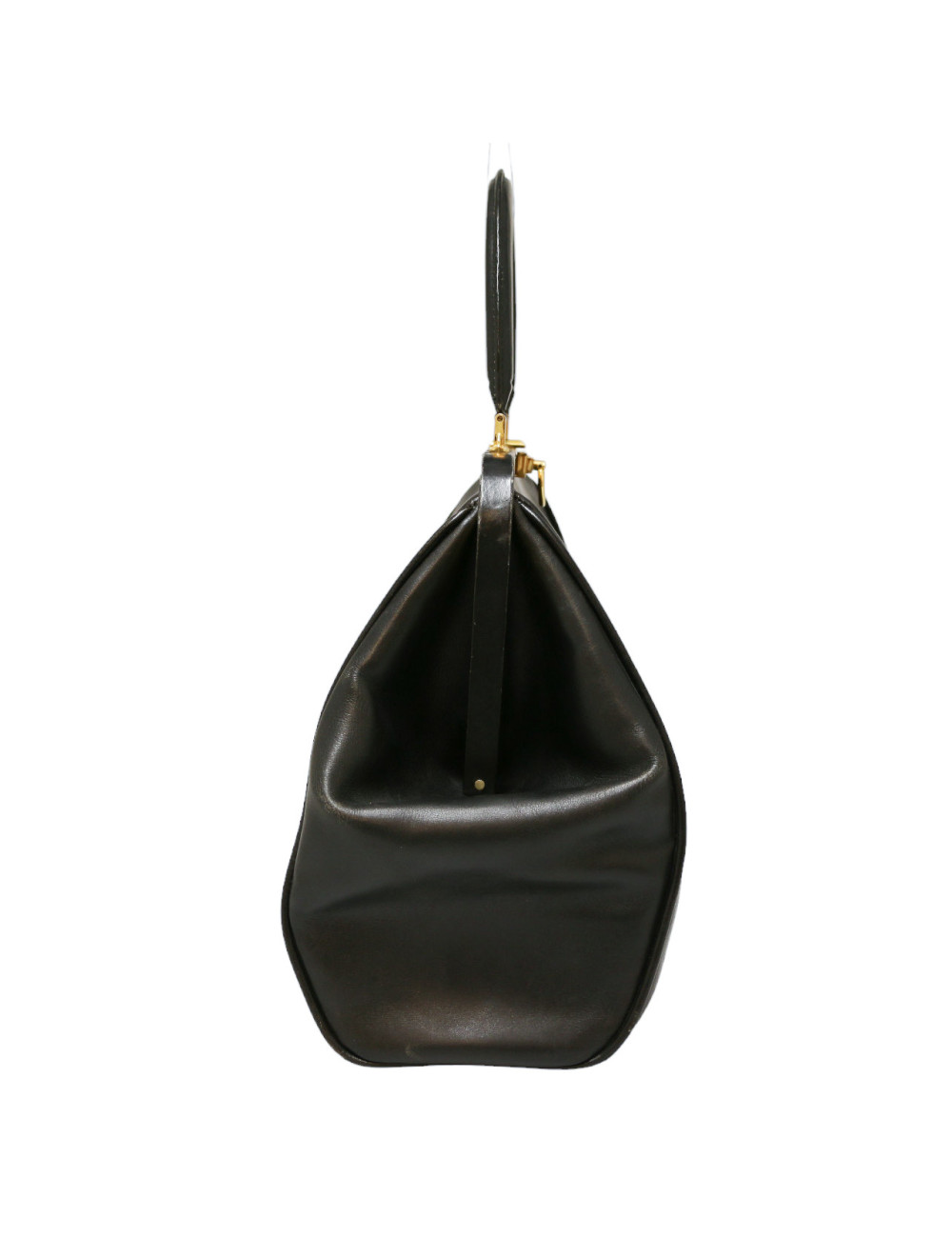 CHRISTIAN DIOR large black leather bag