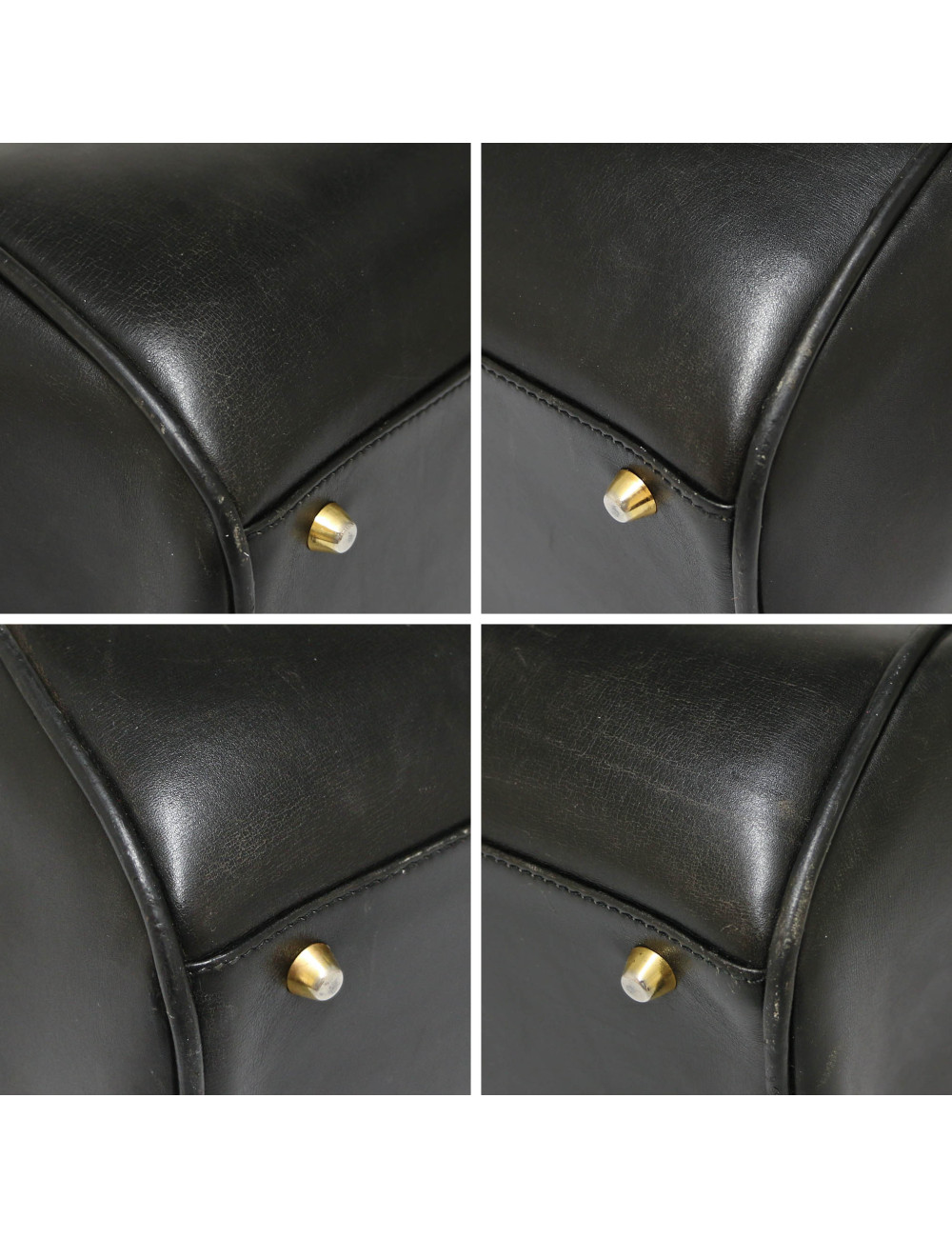 CHRISTIAN DIOR large black leather bag