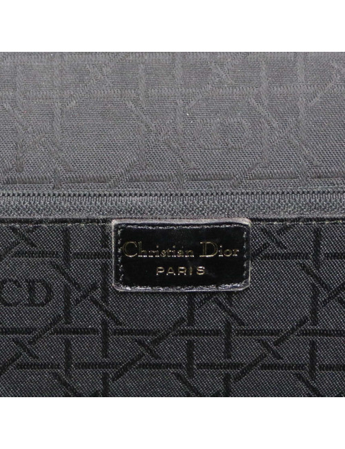 CHRISTIAN DIOR large black leather bag