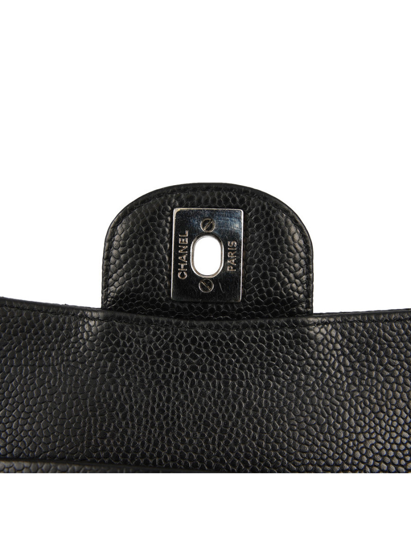 Sac double flap caviar CHANEL noir
