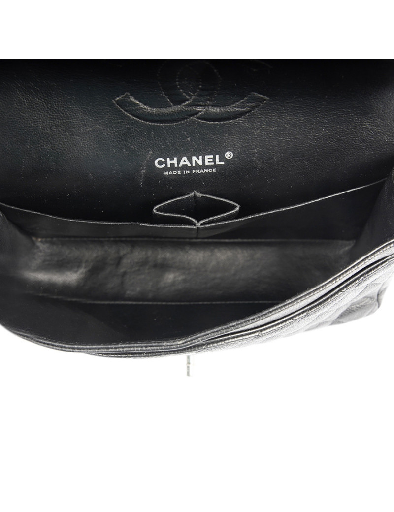 Sac double flap caviar CHANEL noir