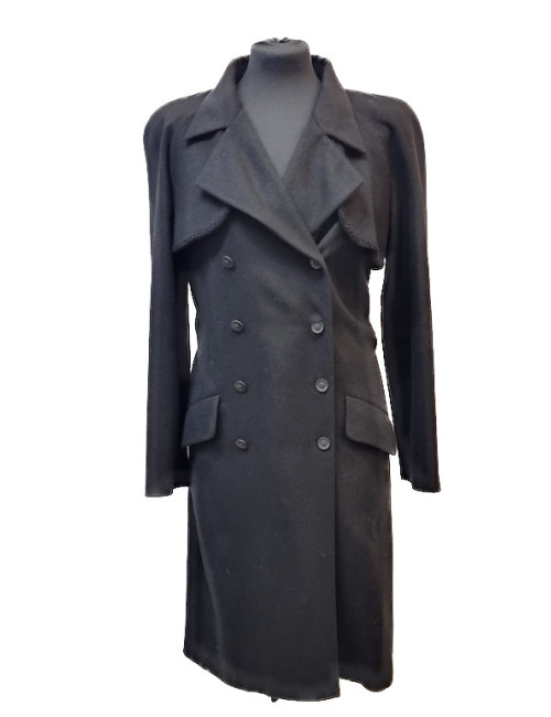 Manteau T 36 CHANEL cachemire noir