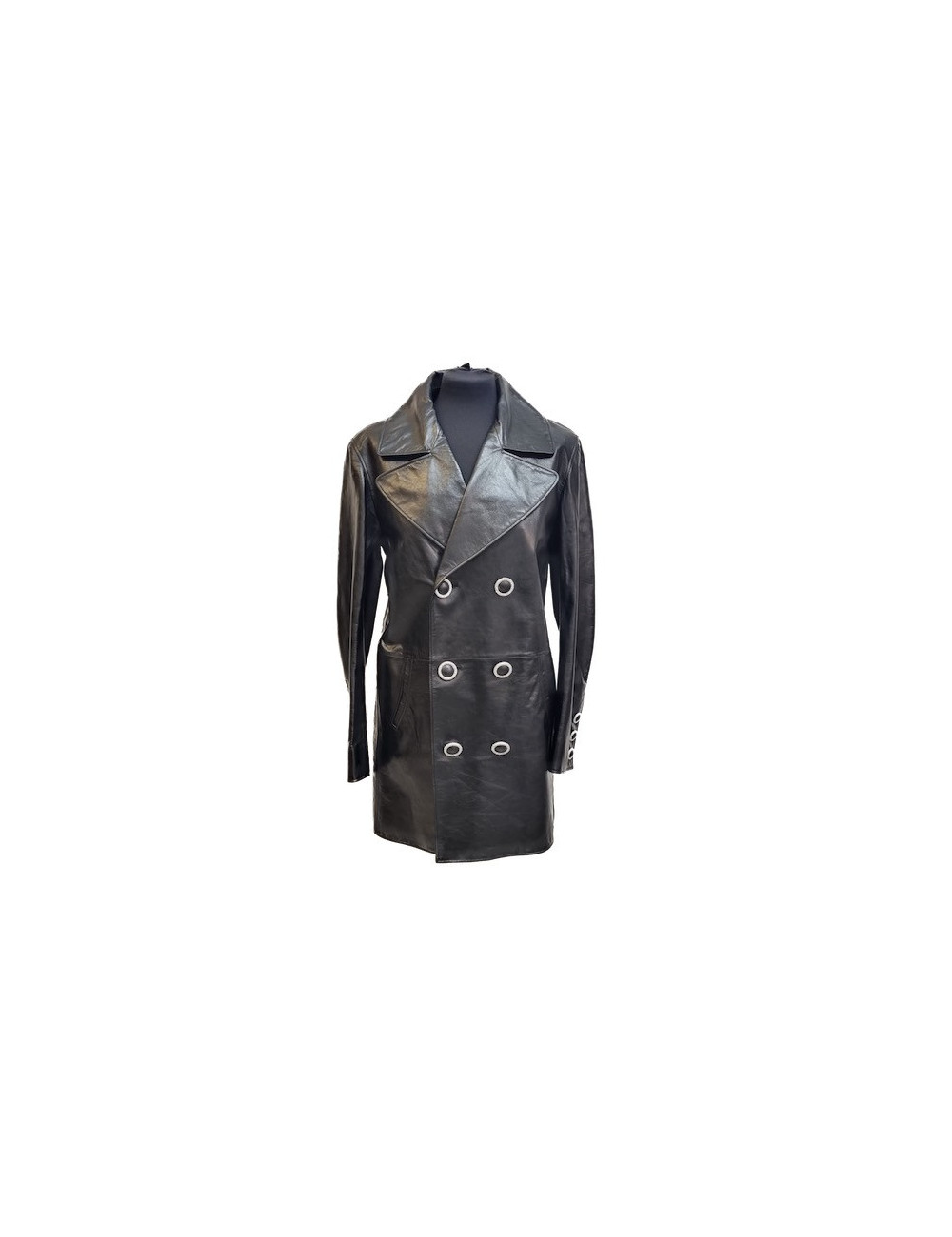 Veste cuir noir CHANEL T38