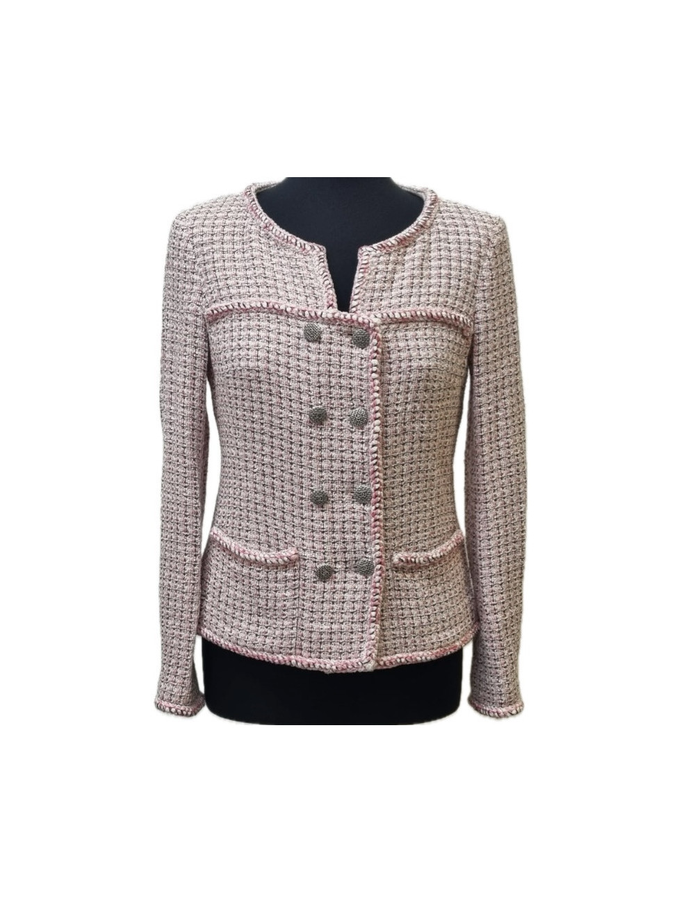 Veste rose CHANEL T 38 