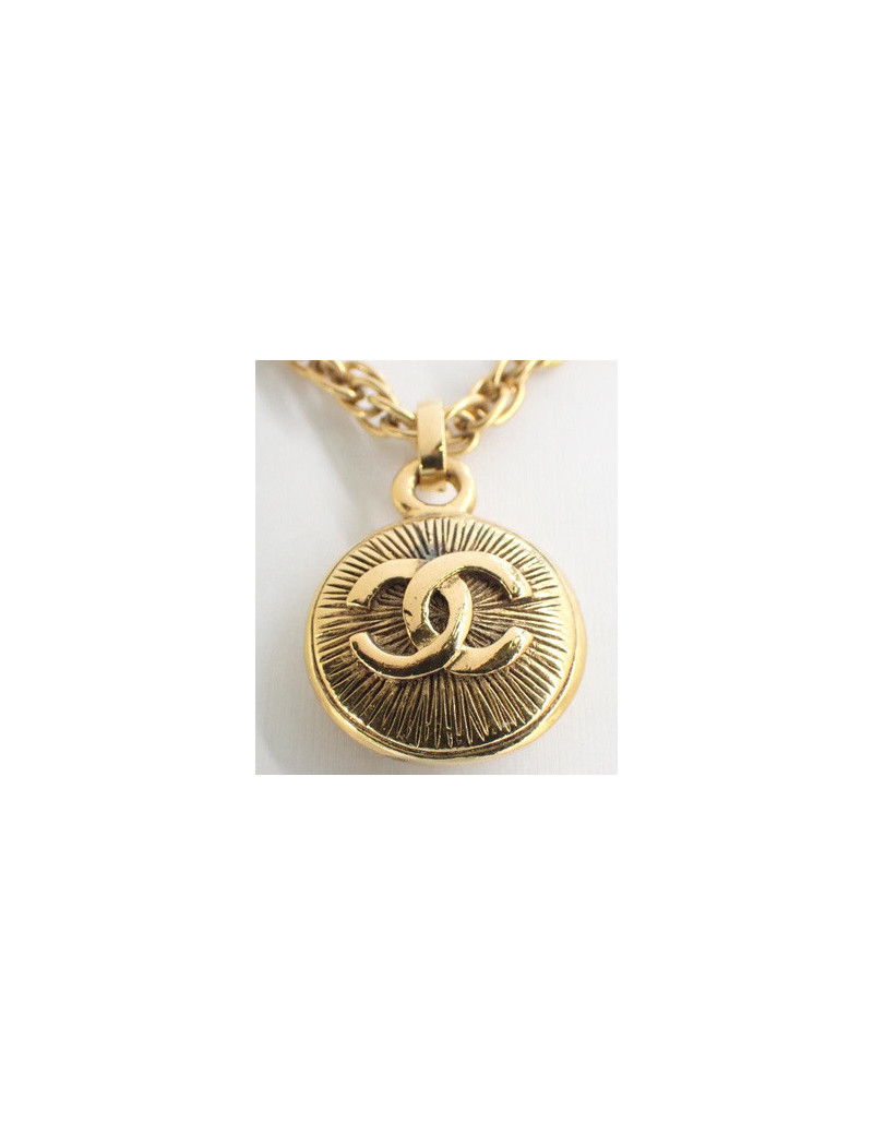 Chaine pendentif CHANEL doré