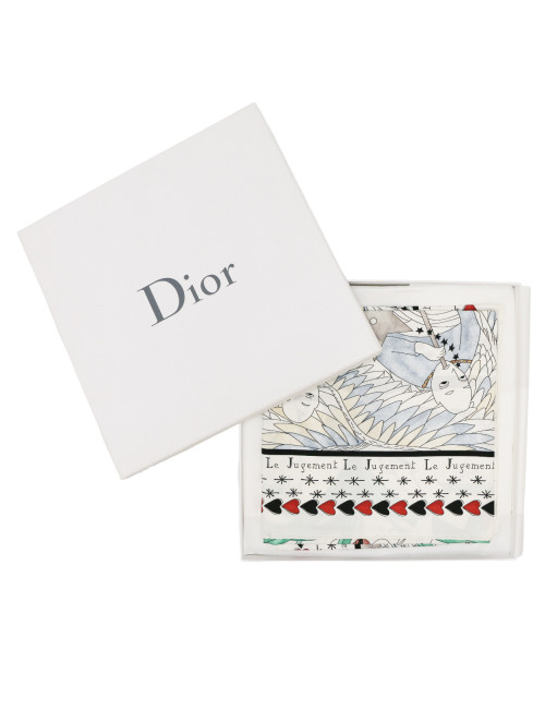 DIOR "Le jugement" silk scarf
