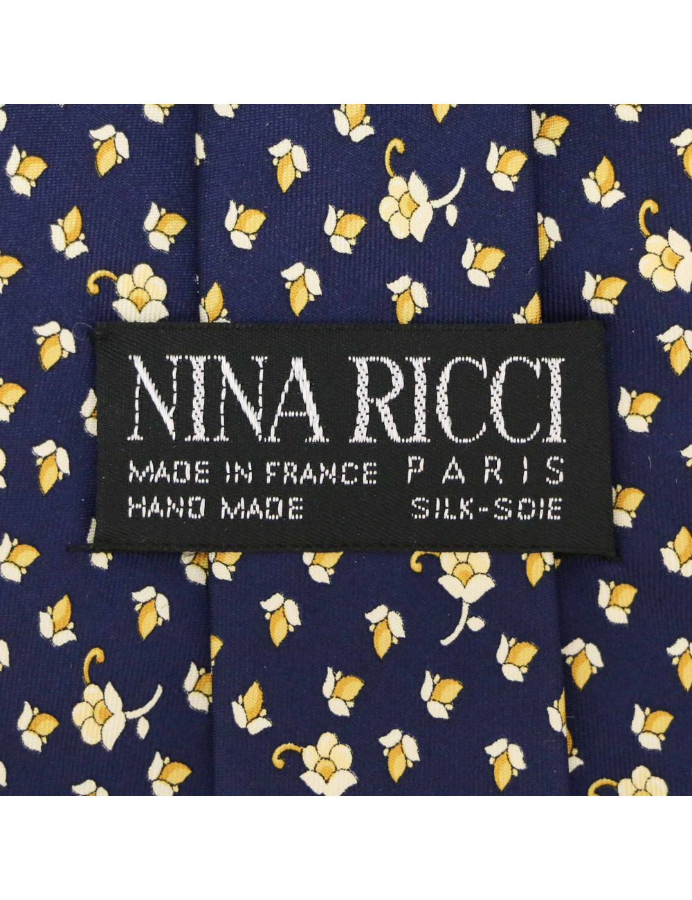 Cravate NINA RICCI bleu soie