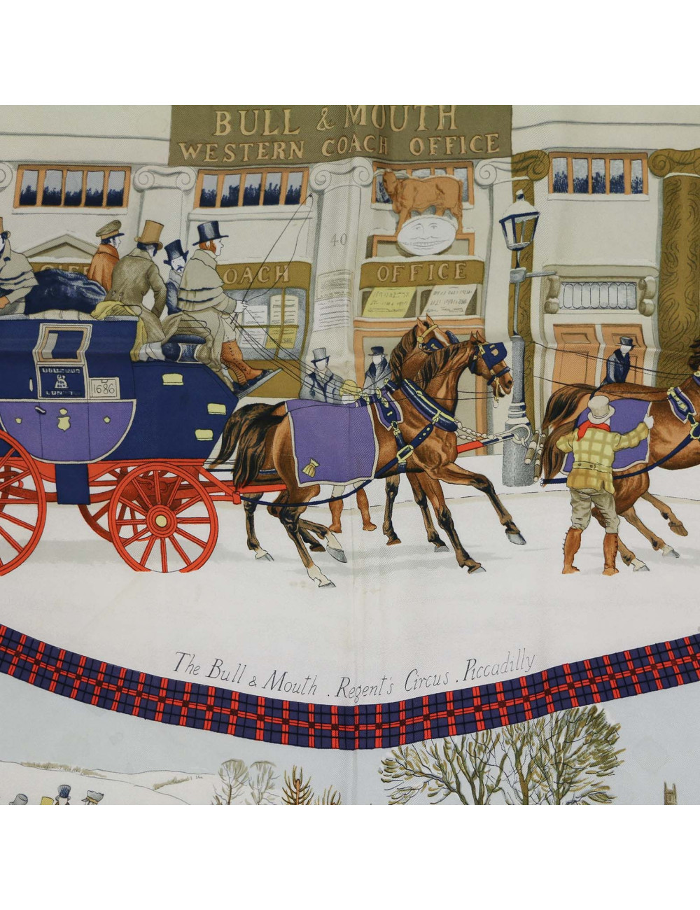 Carré HERMES L'hiver en poste