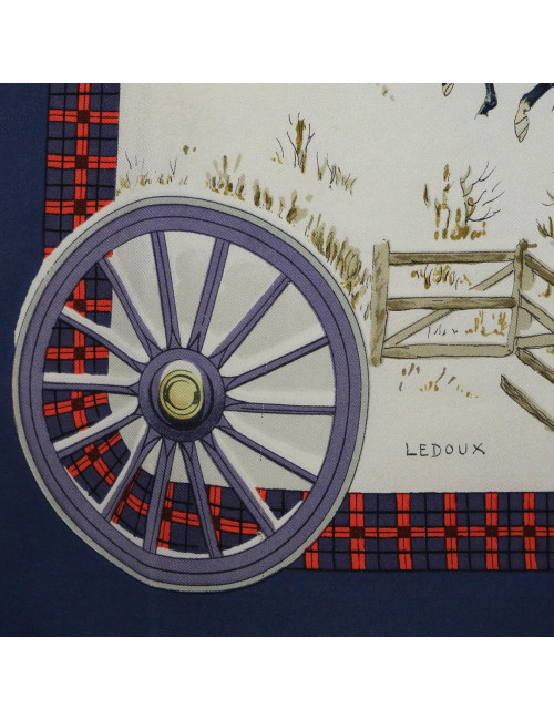 Carré HERMES L'hiver en poste