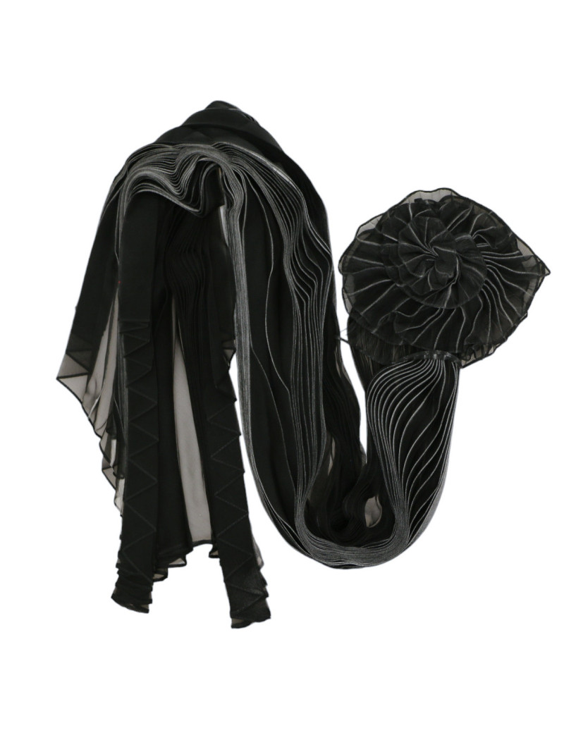 Châle VALENTINO voile de soie noir